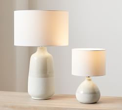 Calla Ceramic Table Lamp (15"-26")