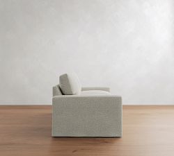 PB Comfort Modern Square Arm Slipcovered Sleeper Sofa (57"-81")