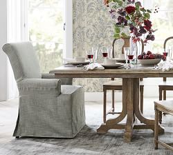 PB Comfort Roll Slipcovered Dining Armchair