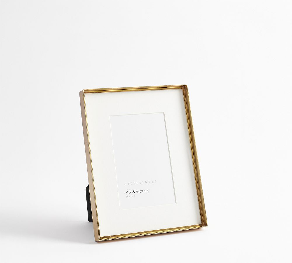 Stowe Modern Metal Frames - 7x9 - 7"x9" (4"x6" Opening) - Brass