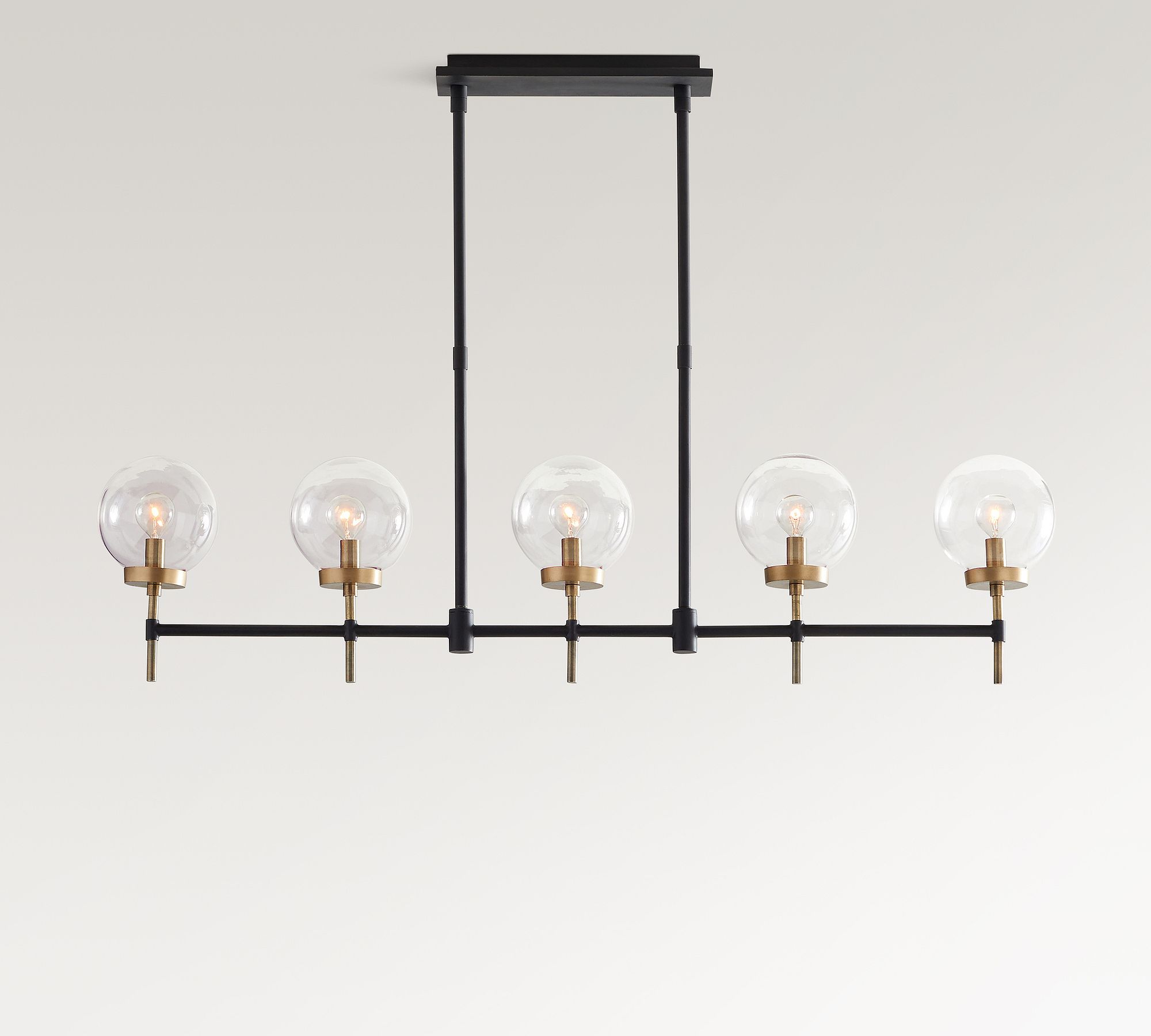 Camryn Glass Globe Linear Chandelier (49