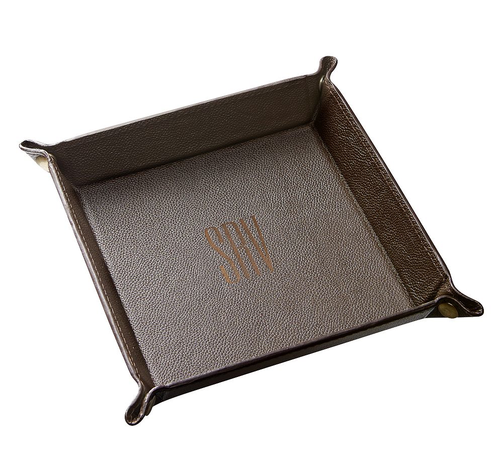Grant Leather Catchall - Brown, Large, 9.5"
