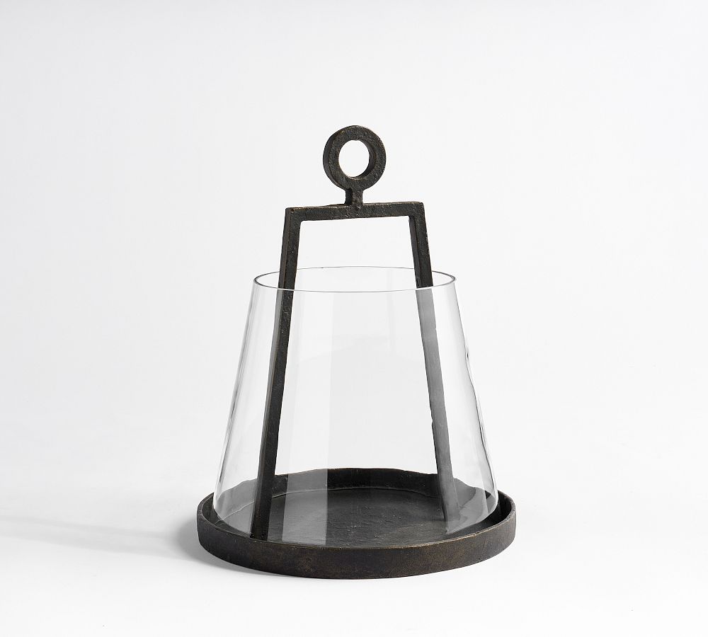 Easton Forged-Iron Outdoor Lantern Small - 15.25"H