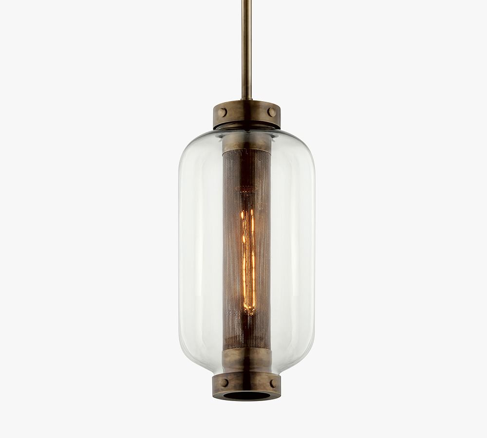 Kay Glass Indoor/Outdoor Pendant (8") by Pottery Barn
