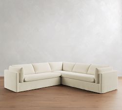 Palmetto Slipcovered 2-Piece L-Shaped Sectional (117")