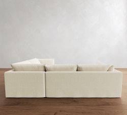 Palmetto Slipcovered 3-Piece Sectional (116")