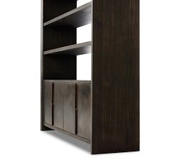 Eric Open Bookcase with Cabinets (68.5")