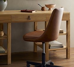 Jaz Leather Swivel Desk Chair