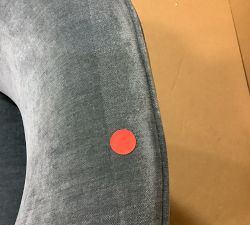 Open Box: Baldwin Upholstered Barrel Back Dining Chair - Rustic Chenille Vapor