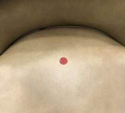 Open Box: Layton Leather Bar Stool (31.5") - Legacy Taupe, Blackened Oak