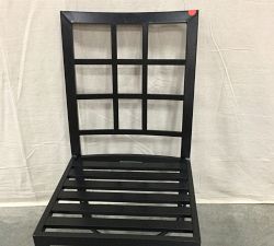 Open Box: Riviera Metal Outdoor Dining Side Chair Frame - Black