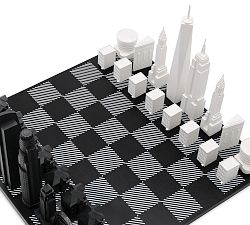 East Coast vs West Coast Chess Set