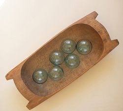 Handcrafted Recycled Glass Ball Vase Filler, Set of 6