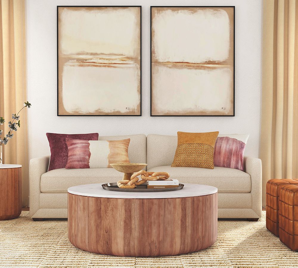 Mila Round Marble Coffee Table (46") by Pottery Barn