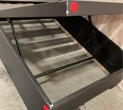 Open Box: Malibu Metal Platform Single Chaise Frame, Individual - Black