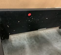 Open Box: Malibu Metal Platform Single Chaise Frame Only - Black