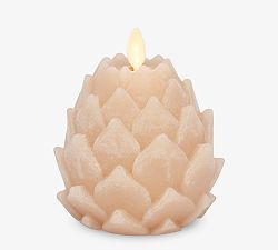 Open Box:Premium Flickering Flameless Wax Artichoke Candle