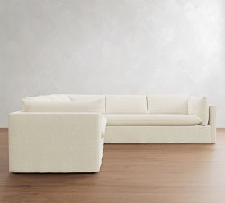 Palmetto Slipcovered 2-Piece L-Shaped Sectional (117")