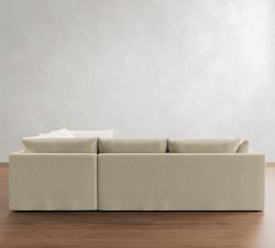 Palmetto Slipcovered 2-Piece L-Shaped Sectional (117")