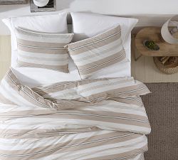 Pascal 3-Piece Striped Cotton Comforter &amp; Shams Set