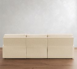 PB Comfort Square Arm Power Reclining Chaise Sectional (111"-125")