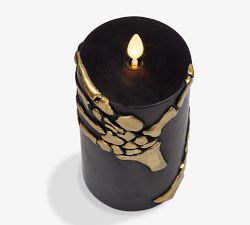 Premium Flickering Flameless Halloween Pillar Candle