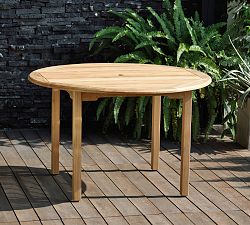Reyes Teak Round Outdoor Dining Table (47")
