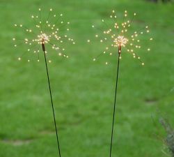 Solar Outdoor Lit Starburst Lawn Stakes