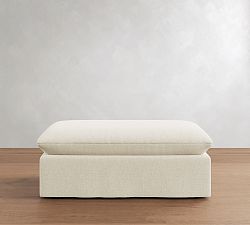 Palmetto Slipcovered Ottoman