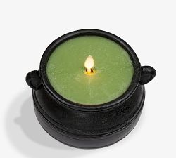 Premium Flickering Flameless Wax Cauldron Candle