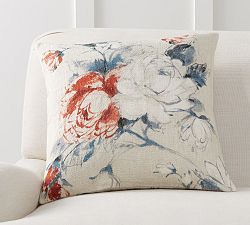 Darlene Floral Linen Pillow Cover