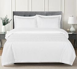 Kollin Cotton  Percale Embroidered Duvet Cover Set