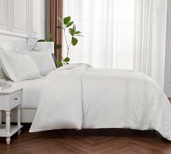 Kollin Cotton  Percale Embroidered Duvet Cover Set