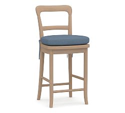 Open Box: Cline Stool Cushion - Performance Plainweave Steel