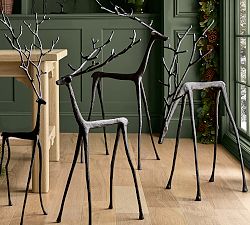 Oversized Bronze Sculpted Reindeer
