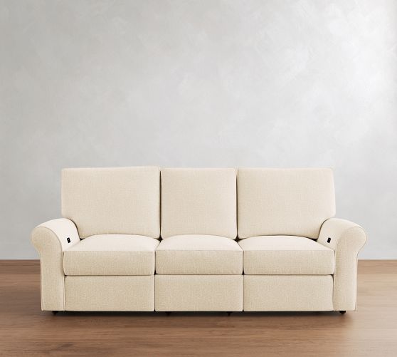 PB Comfort Roll Arm Power Reclining Storage Sofa (93") by Pottery Barn