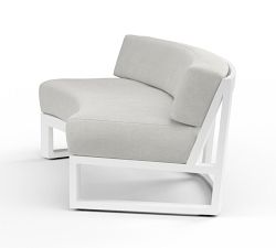 Canva Metal Curved Outdoor Sofa (69")