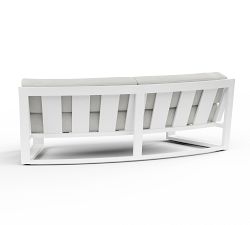 Canva Metal Curved Outdoor Sofa (69")