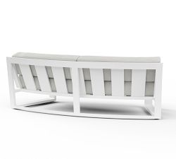 Canva Metal Curved Outdoor Sofa (69")