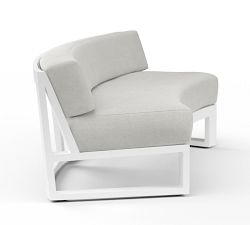 Canva Metal Curved Outdoor Sofa (69")