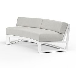 Canva Metal Curved Outdoor Sofa (69")