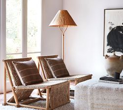 Dayna Rattan Floor Lamp (60")