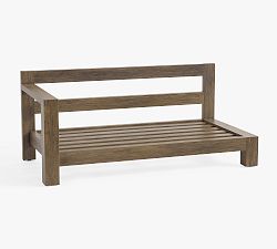 Open Box: Build Your Own - Rockport Outdoor Sectional Component, Left-Arm Loveseat Frame - Gray