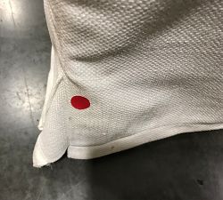 Open Box: York Slipcovered Dining Armchair - Performance Slub Weave White