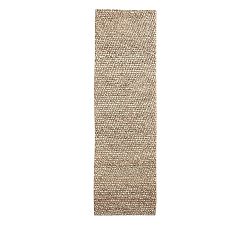 Open Box: Zane Handwoven Textured Rug, 2.5' x 12' - Heathered Cappucino