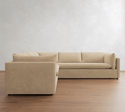 Palmetto Leather 2-Piece L-Shaped Sectional (117")