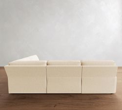 PB Comfort Square Arm Power Reclining Reversible Wedge Sectional (119"-133")