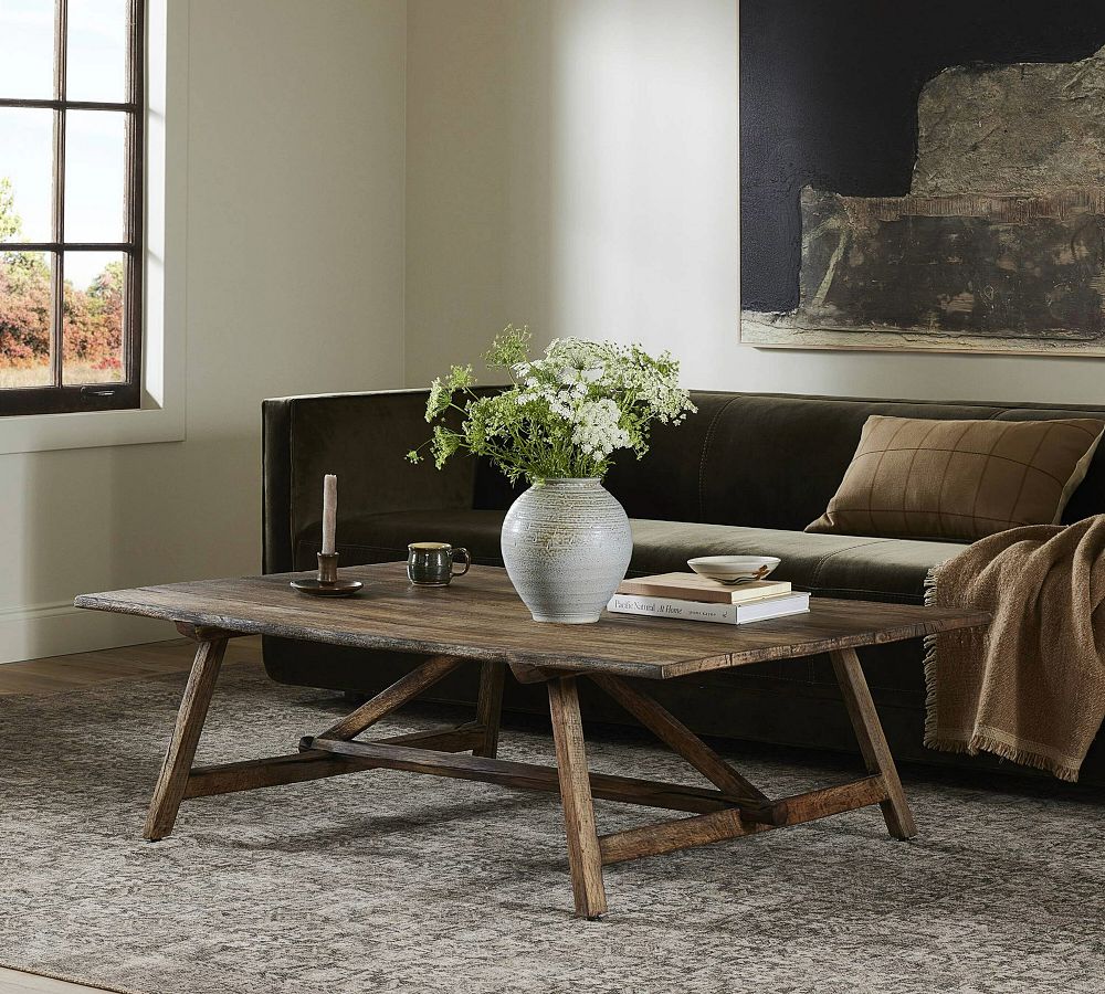 Zetta Rectangular Coffee Table (54") by Pottery Barn