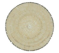 Beaded Table Placemats, Set of 4