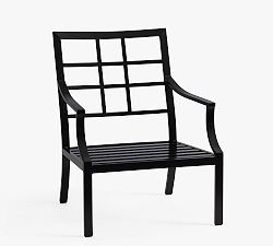 Open Box: Riviera Metal Outdoor Lounge Chair Frame - Black
